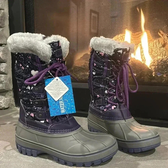 Tundra Perth Water resistant Thermolite insulation, zip up faux fur, snow boots - Picture 1 of 14